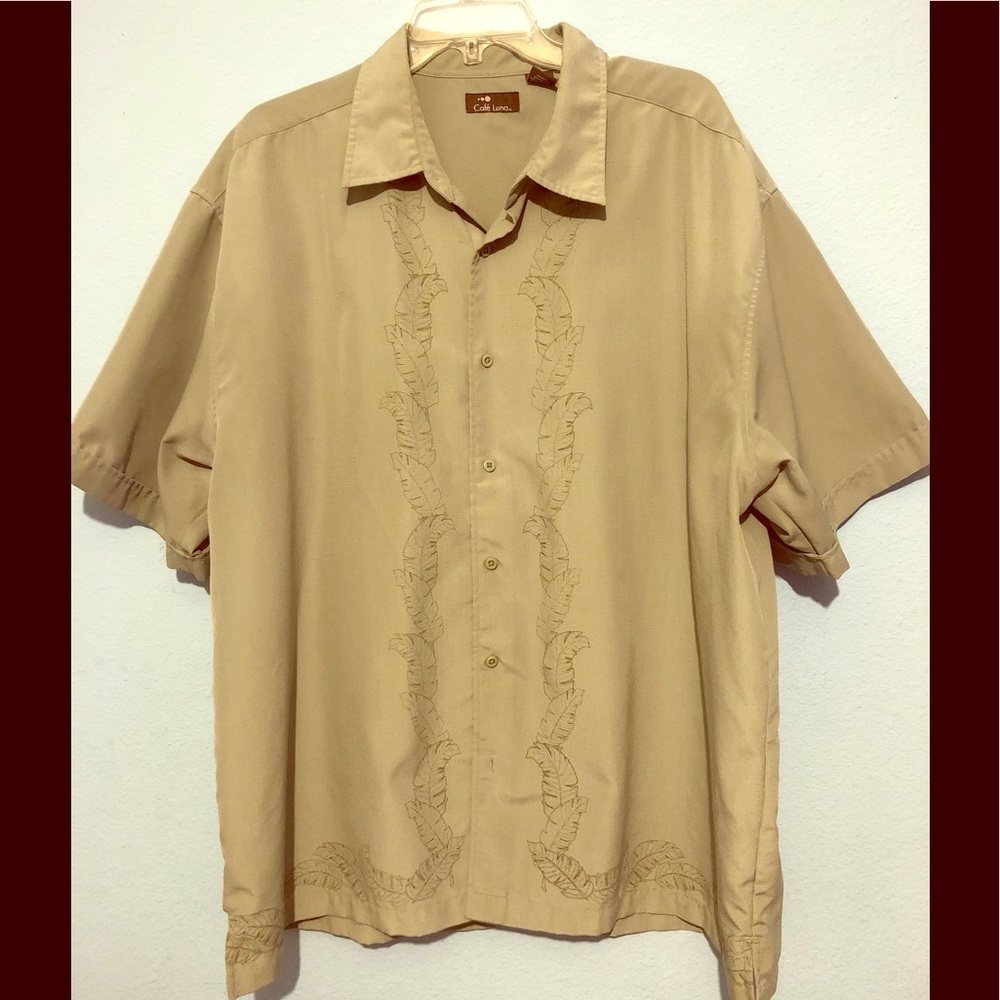 Cafe Luna Cubavera Short Sleeve Shirt